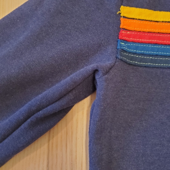 SOLD Aviator Nation Blue 5-Stripe Zip Hoodie, sz S - Picture 6 of 8